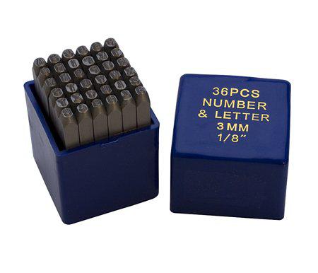 Euro Tool number and letter punch set, 36 piece set | pun-105.99