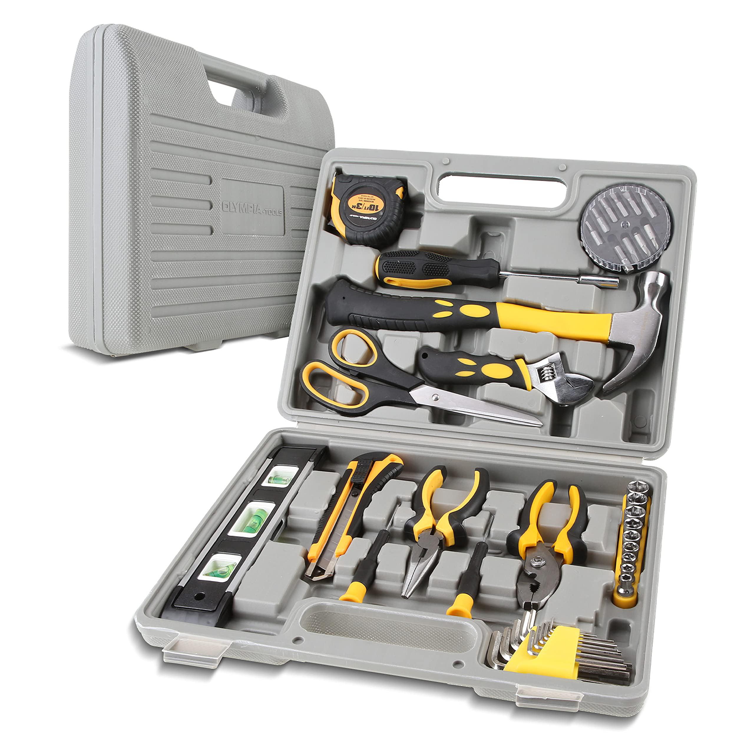 olympia tools tool tool set, 89-163, 42 pieces, yellow