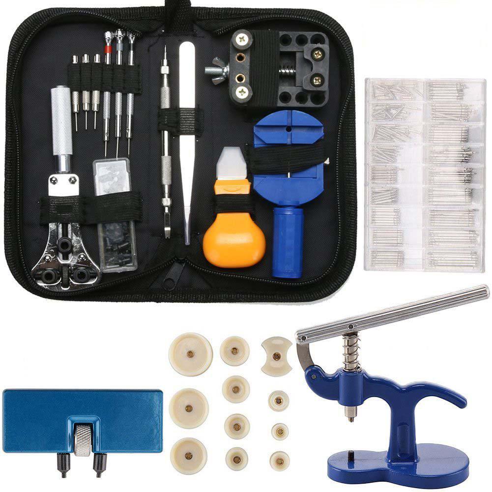 JDYYICZ professional watch repair tool kit - 499pcs watch case press battery replacement watch back case opener