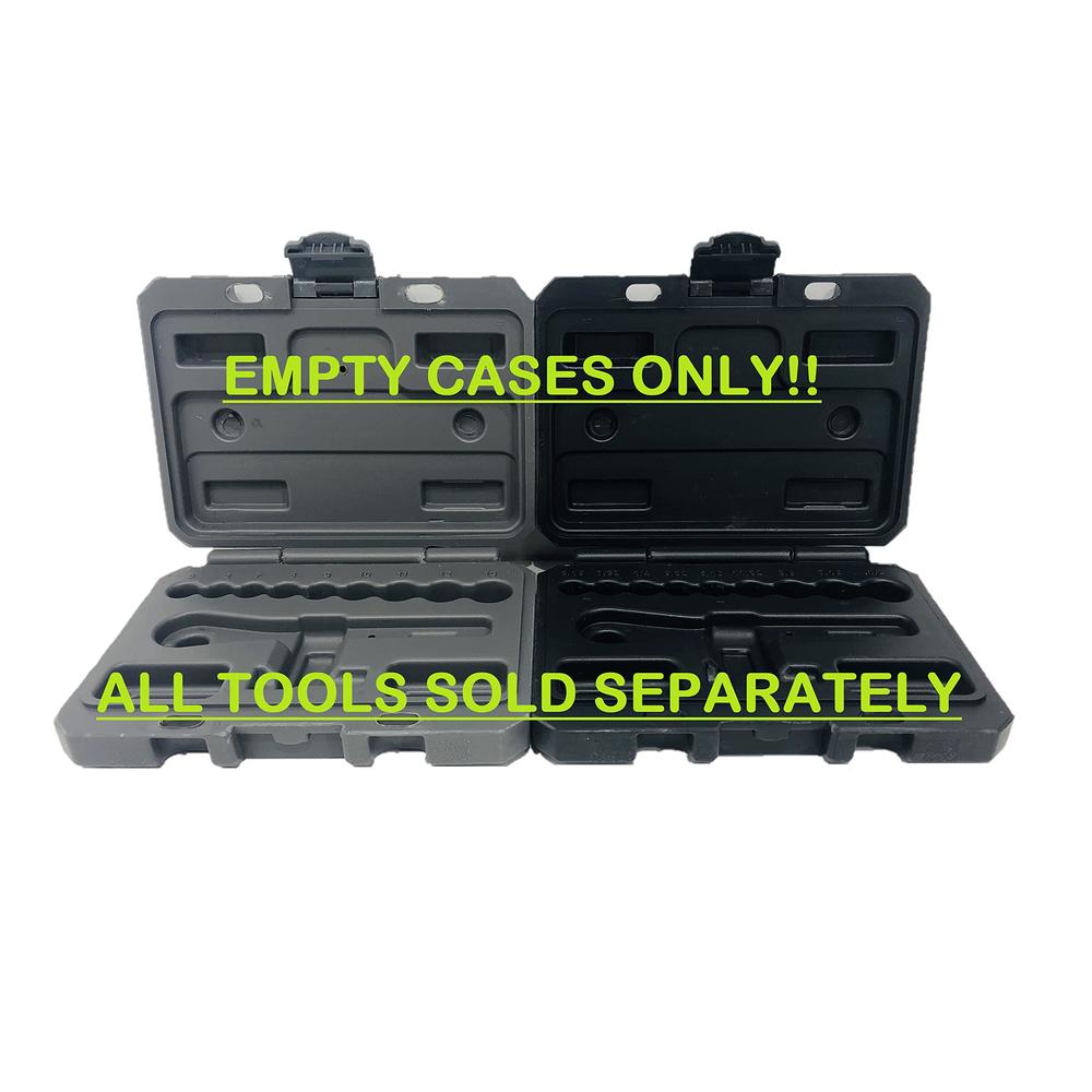 Craftsman empty replacement craftsman case, 11 piece standard & 11 piece metric 1/4 drive ratchet socket set (empty cases)
