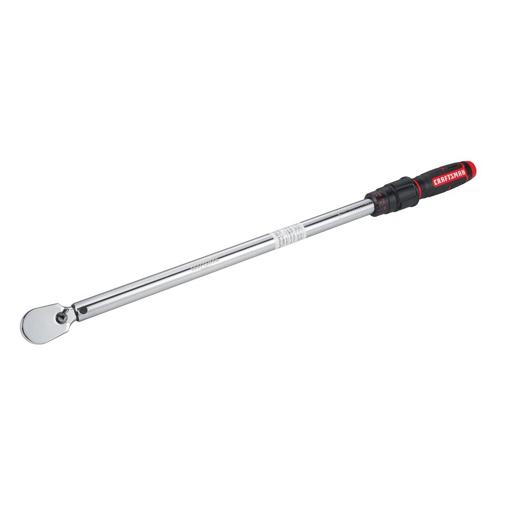 craftsman torque wrench, sae, 1/2-inch drive (cmmt99434)