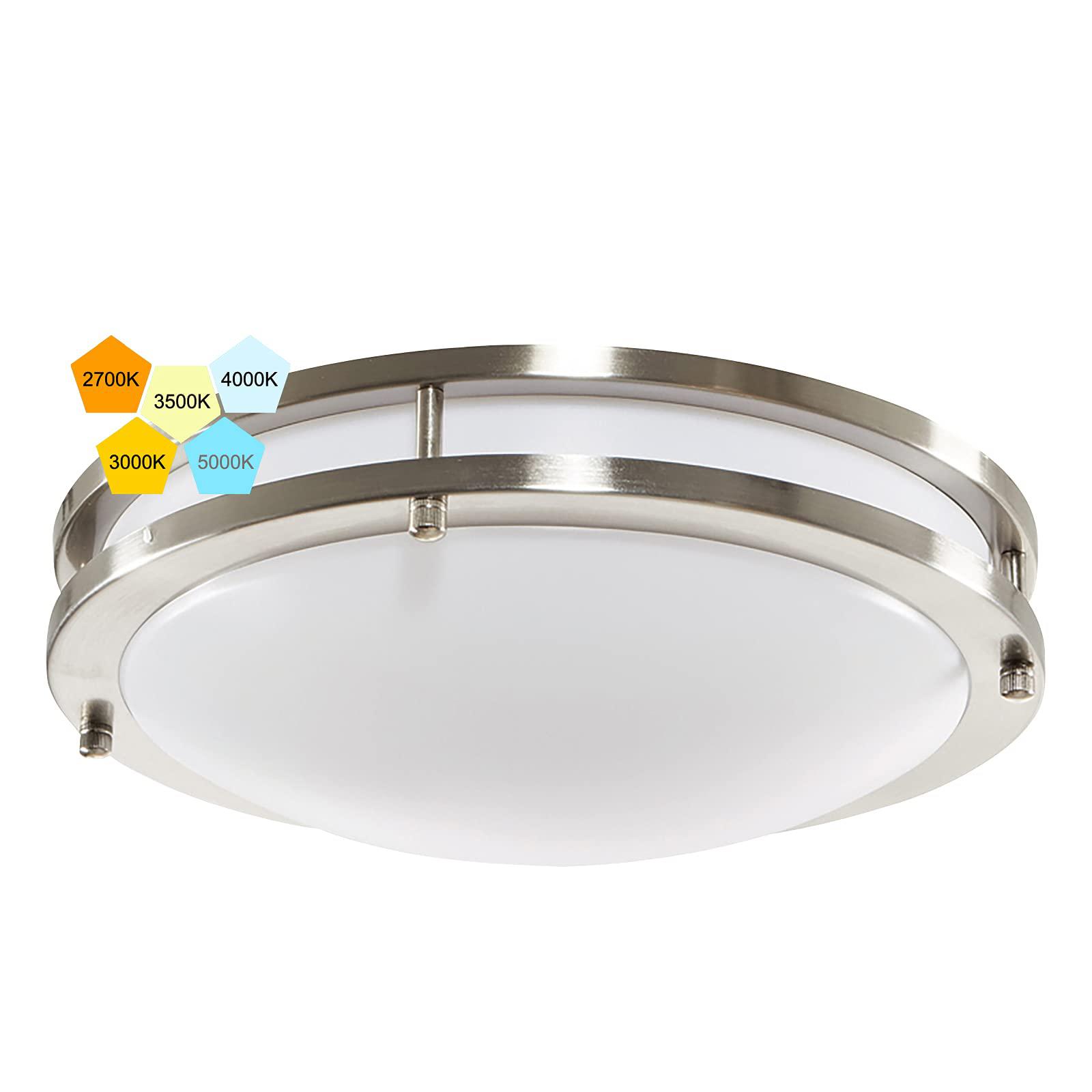 laborate lighting 12 inch, led ceiling light flush mount, dimmable, cct color temperature selectable 2700k | 3000k | 3500k | 