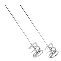 Impresa [2 pack] paint mixer for drill - extra long rust proof drill mixer - paint stirrer drill attachment for even consistency - ea