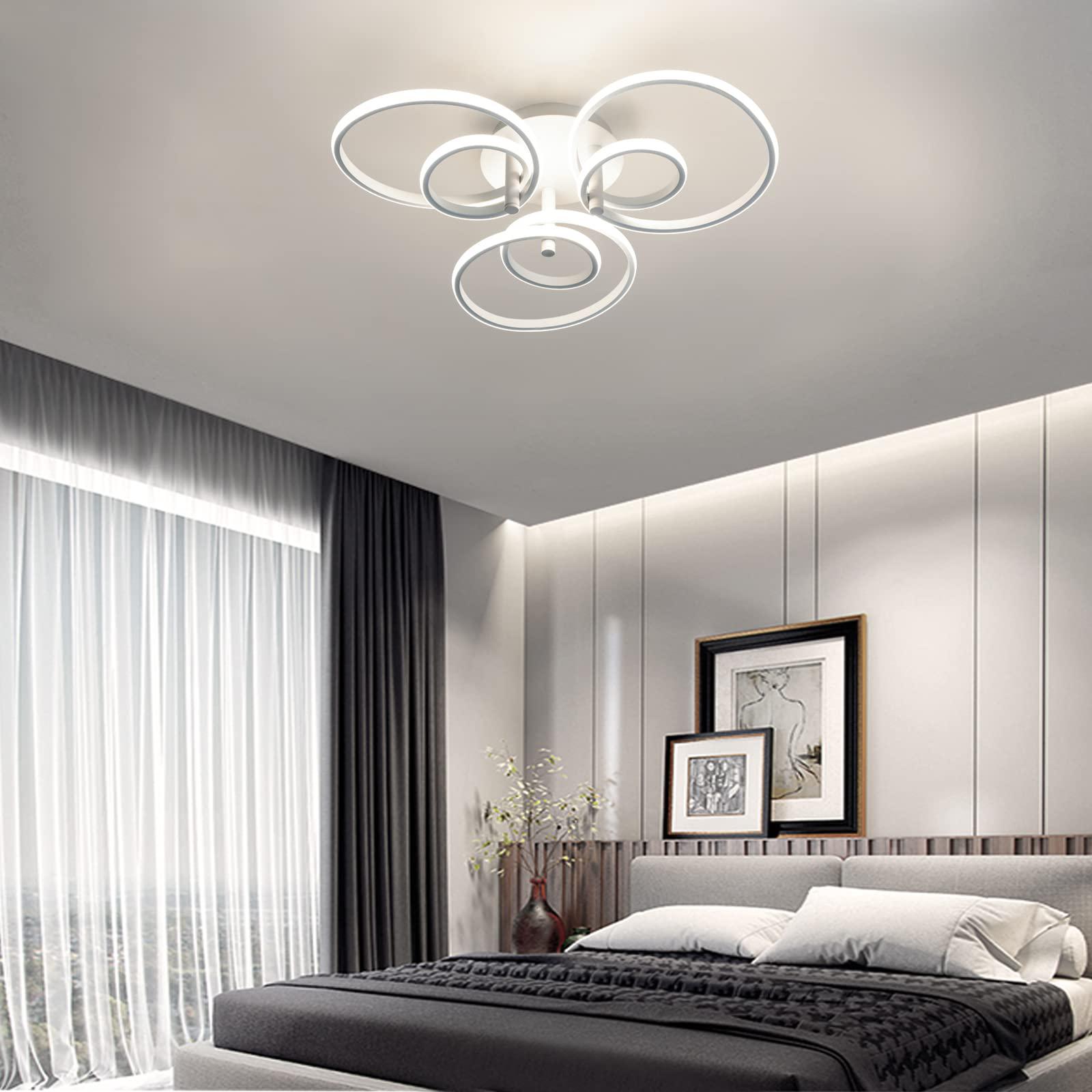 ledfit dimmable ceiling light with remote control, 19 led modern