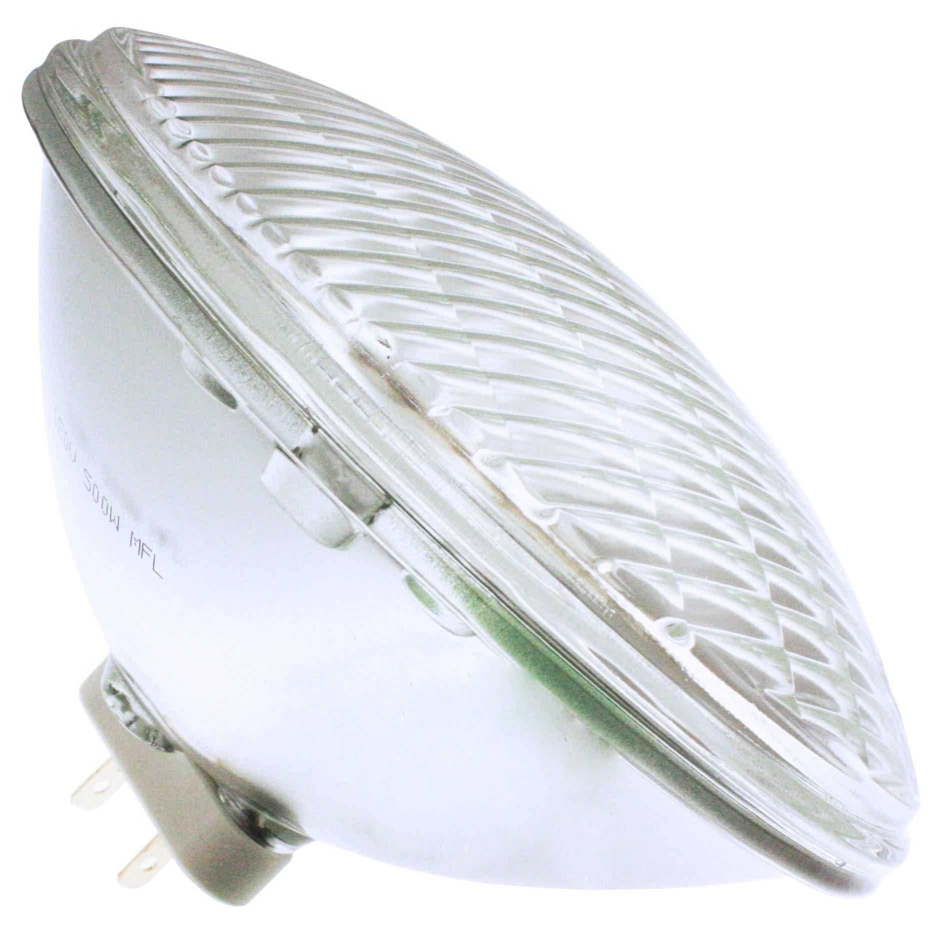 industrial performance q500par56/wfl 120v, 500 watt, gx16 d base, wide flood light halogen bulb (1 pack)