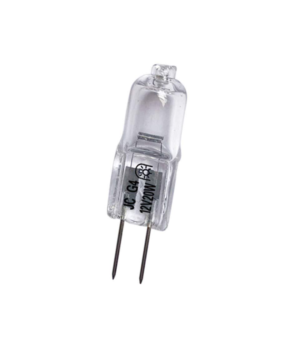 vstar g4 12v 20w halogen bulb jc type bi-pin light,clear, g4 bi-pin base, halogen light bulb (20w 10pack)