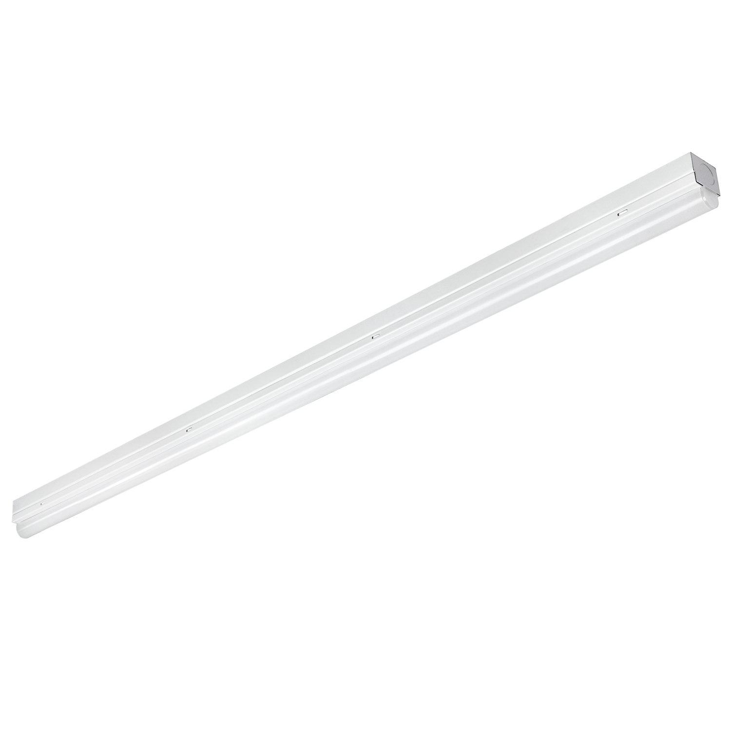 sunlite 85403 led linear single strip light fixture, 15 watts, 1950 lumens, 3000k warm white, 80 cri, ul & dlc listed, white,