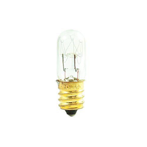 bulbrite incandescent t4 candelabra screw base (e12) light bulb, 15 watt, clear