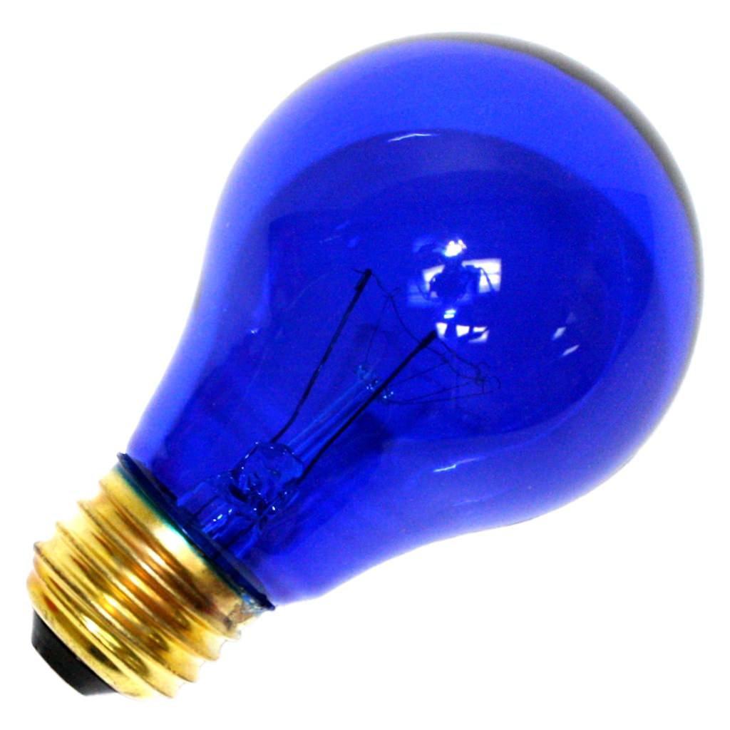 LEDVANCE sylvania i00049507 11710 25a1tb/rp 125v standard transparent colored light bulb,blue