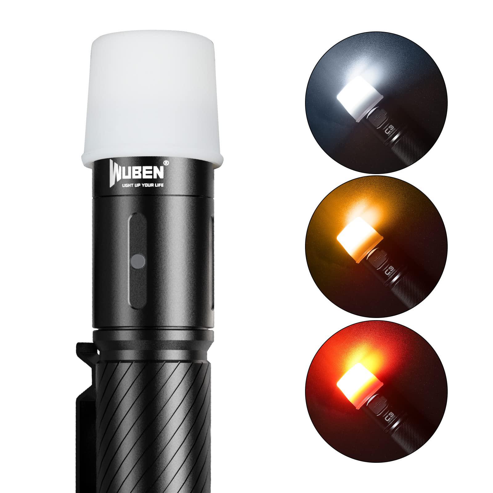 WUBEN wuben ac1 3 colors flashlight diffuser durable compatible with 24