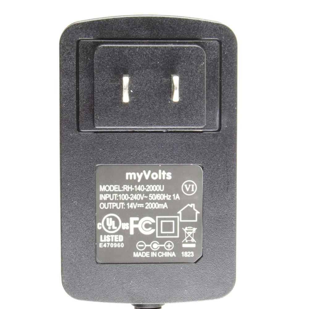myvolts 14v power supply adaptor compatible with/replacement for black and decker epc128 h1 drill - us plug