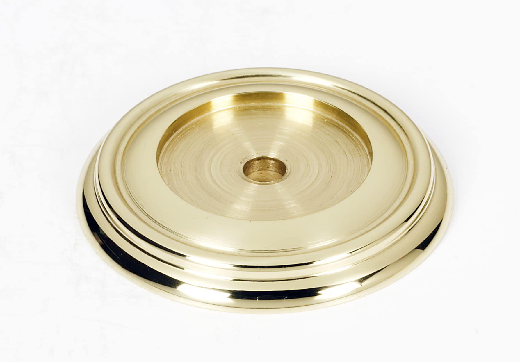 Alno Inc alno charlie's, 1 1/2" backplate, unlacquered brass