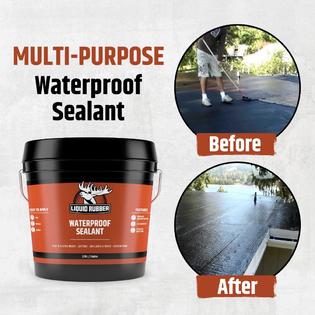 Liquid Rubber liquid rubber waterproof sealant - multi-surface leak repair  indoor and outdoor coating, water-based, easy to apply, original