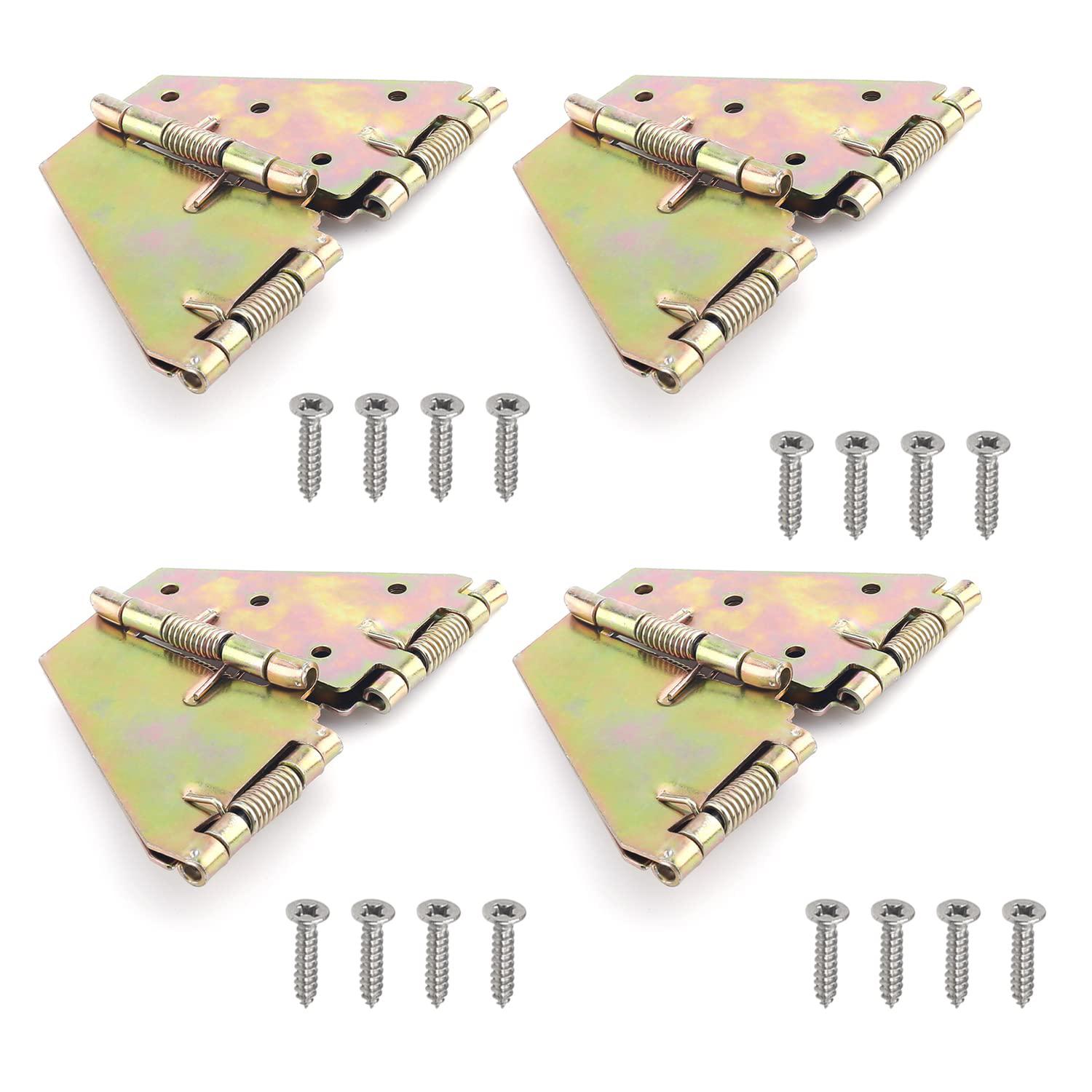 MroMax mromax drop leaf table hinge support, 4.5" folding table hinge, bronze flaptop hinges