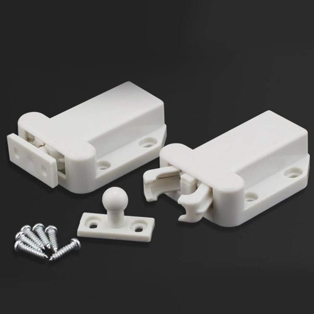 doitool 2pcs push latch rebound self-locking cabinet door catch,non ...