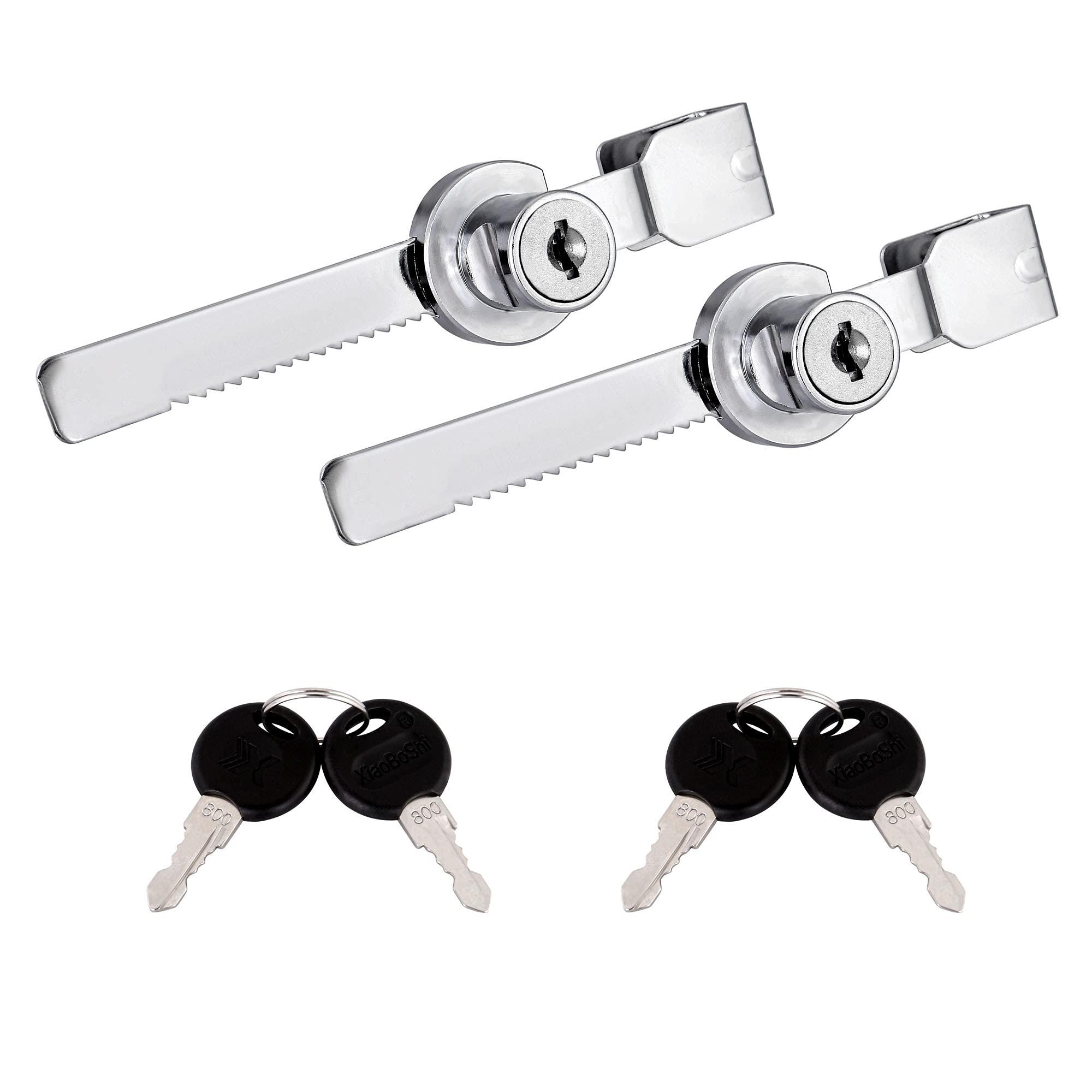 Kitmose kitmose sliding glass door ratchet lock with chrome finish