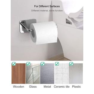 Axbima self adhesive paper holder - axbima 5 inch 304 stainless steel  tissue paper dispenser - bathroom toilet