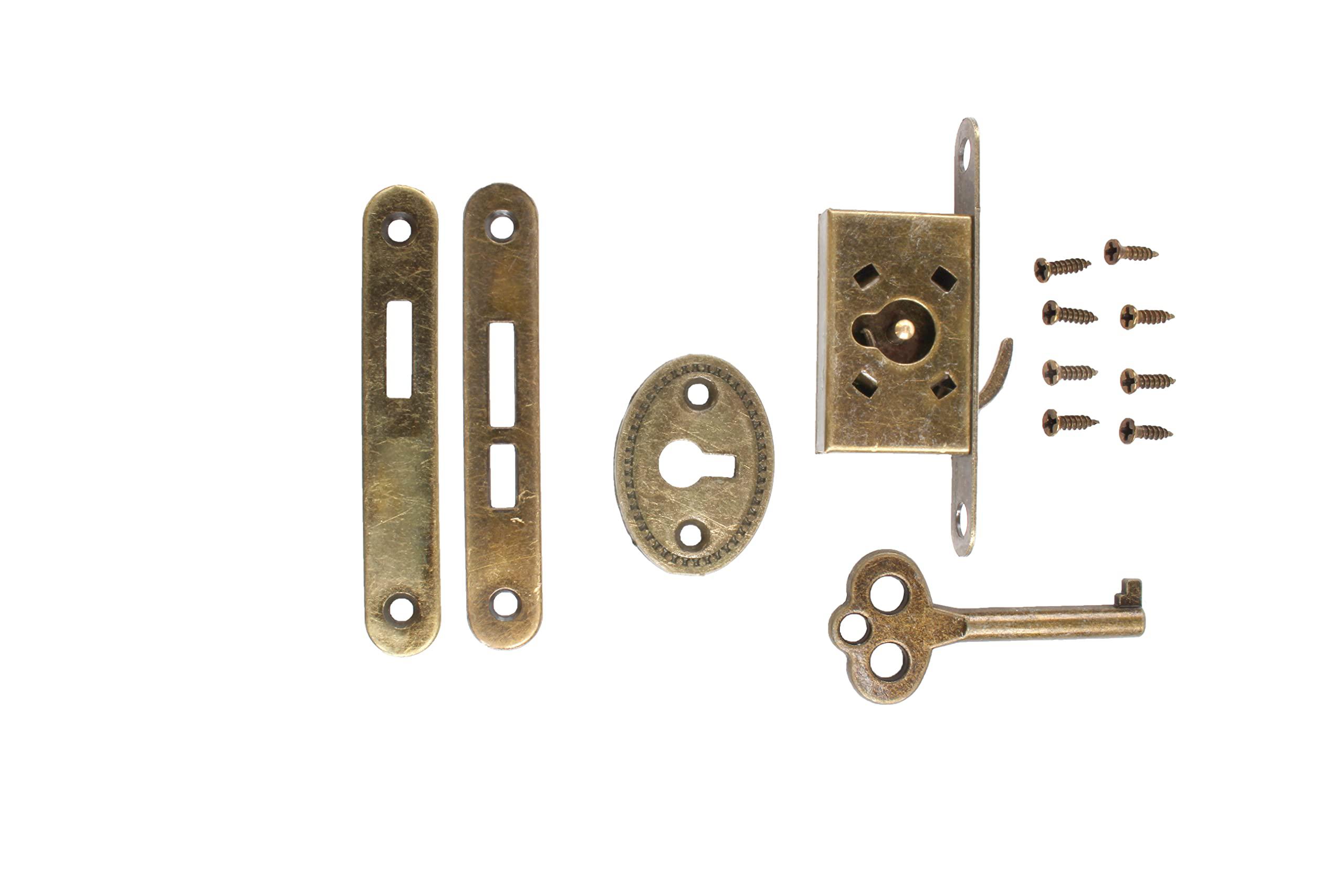 lankstet mini box lock mortise lock wooden box lock jewelry box lock gold key hole lock