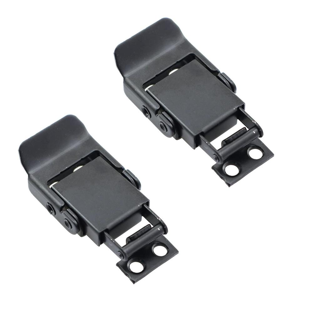 zyamy 2pcs stainless steel cabinet buckle black spring loaded draw latches draw latches toggle hasp clamp for box cabinet doo