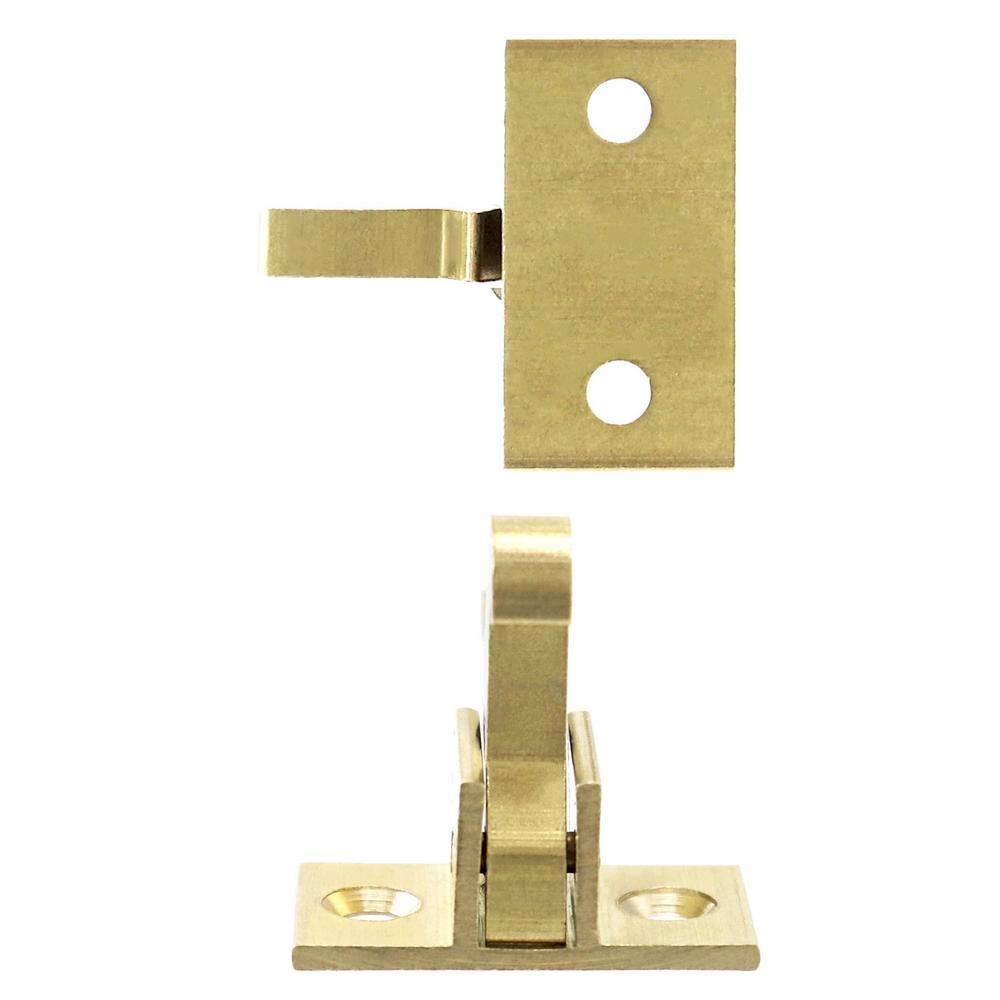 Brass Window Latch qwork brass heavy duty elbow latch cabinet door/window catch, 4 pack ...