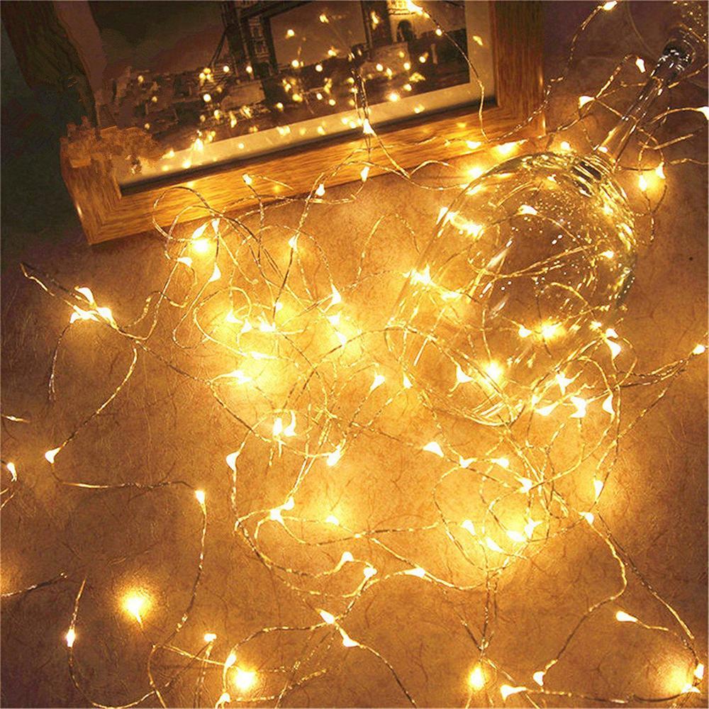 er chen led string lights plug in, 66ft/20m 200 led silver coated copper wire starry lights outdoor/indoor decorative fairy l