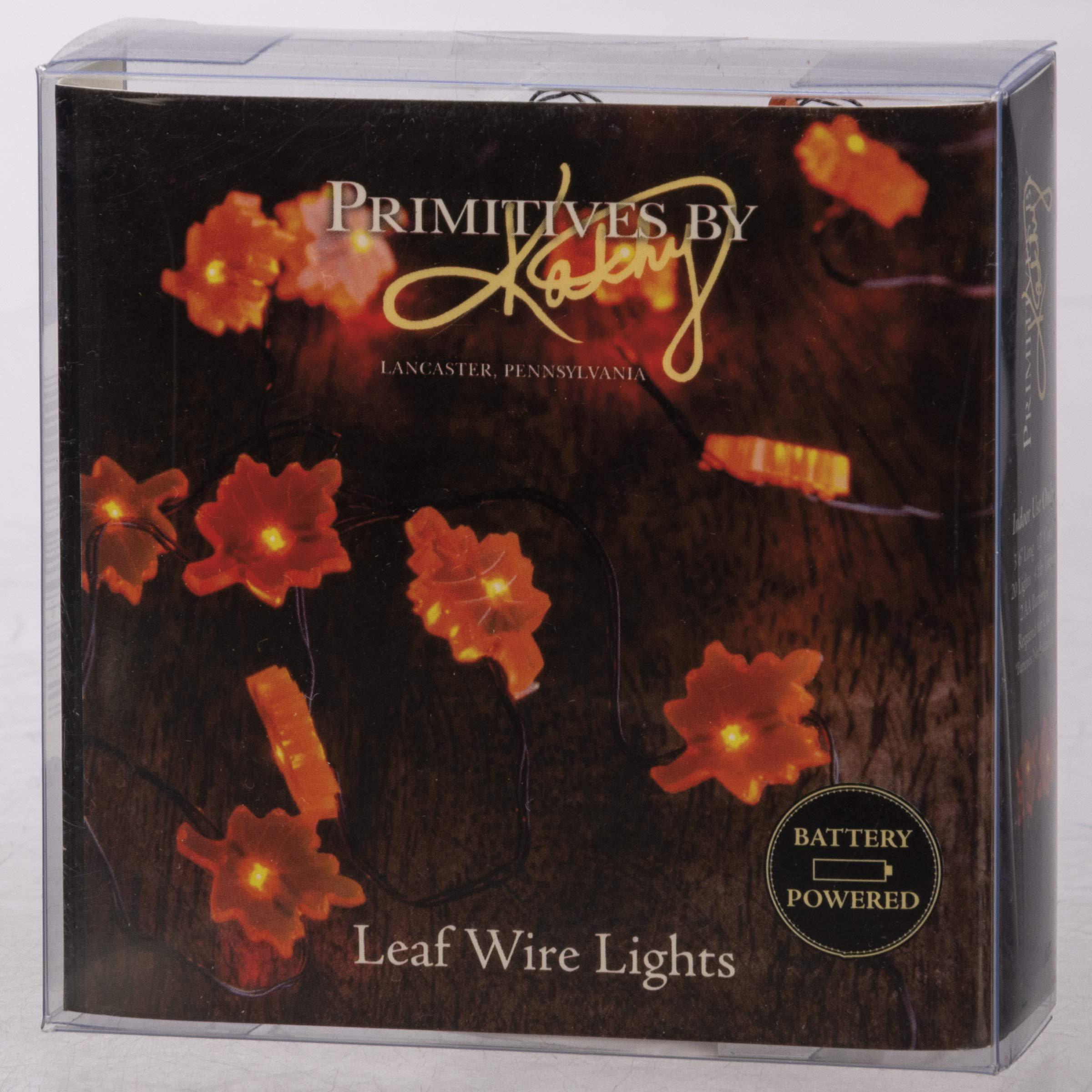 primitives by kathy string 20 lights, 42-inch, leaf