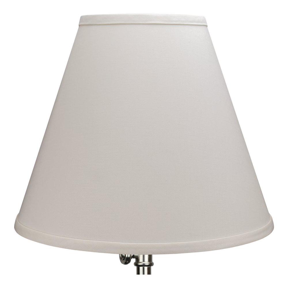 fenchelshades.com lampshade 6" top diameter x 13" bottom diameter x 11" slant height with washer (spider) attachment for lamp