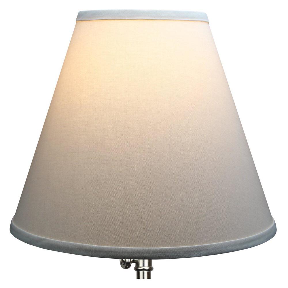 fenchelshades.com lampshade 6" top diameter x 13" bottom diameter x 11" slant height with washer (spider) attachment for lamp