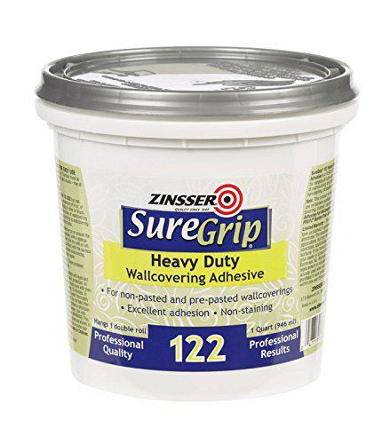 Rust-Oleum zinsser 69384 1 quart clear suregrip strippable wall covering adhesive (3 pack)