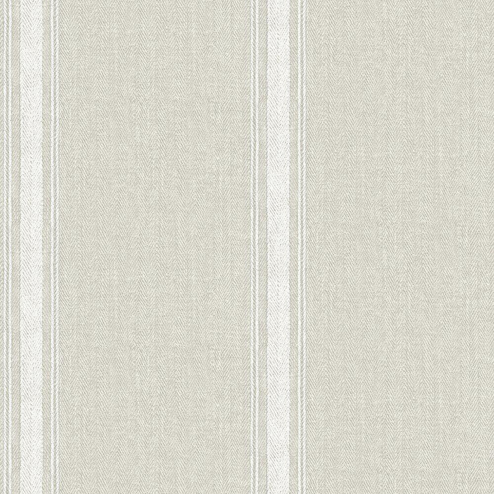 chesapeake 3115-12463 linette fabric stripe wallpaper , light grey