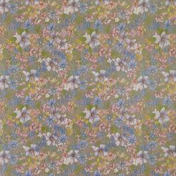 dundee deco az-f9017a floral printed aegean blue, white, peach pink meadow flowers peel and stick self adhesive removable wal