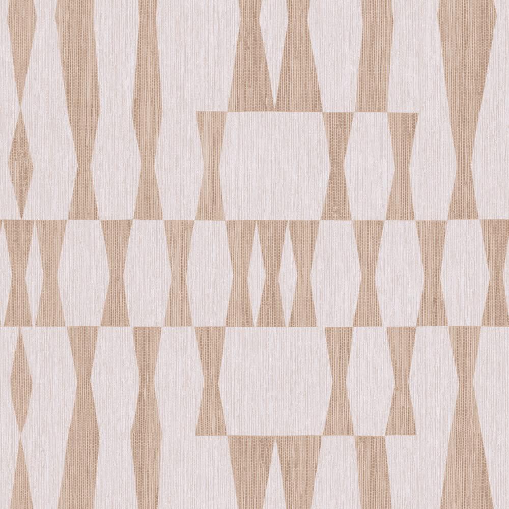 tempaper beige textured faux grasscloth geo removable peel and stick wallpaper, 20.5 in x 16.5 ft, made in the usa
