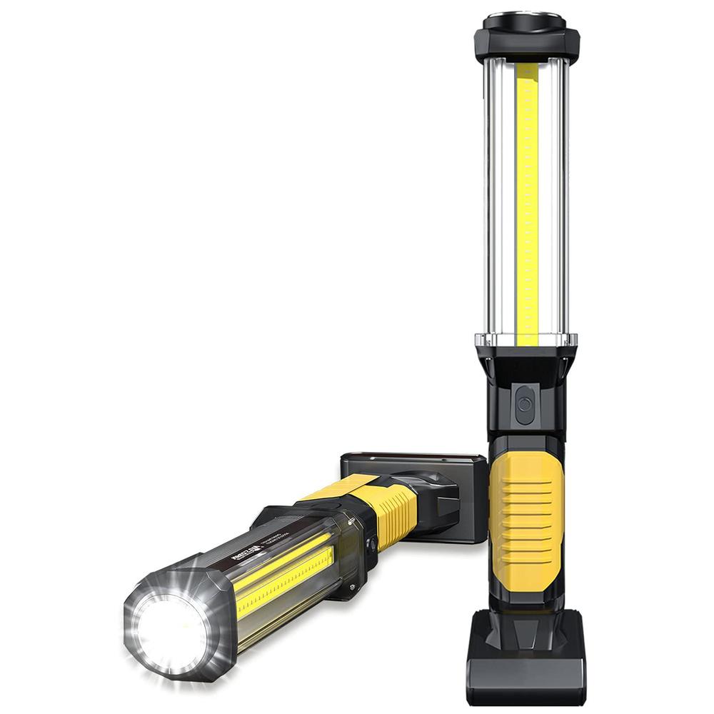 SHINROW cob led magnetic work light with usb rechargeable,portable task inspection trouble lights lamp is small and reliable and supe