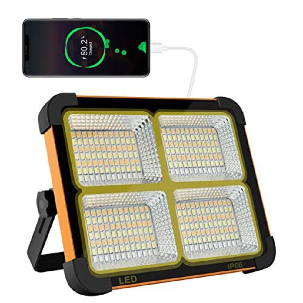 cosyeasy portable led work solar light 100w 16500mah 10000 lm 336led ip66 with stepless brightness rechargeable led floor lig