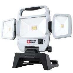 porter-cable 50w 5000-lumen max portable led work light, corded, (pc1600203)
