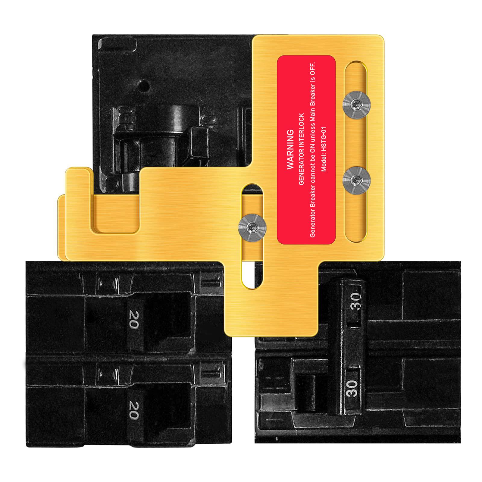 Haoguo generator interlock kit, main breaker interlock kit for murray or siemens 150 amp and 200 amp panels