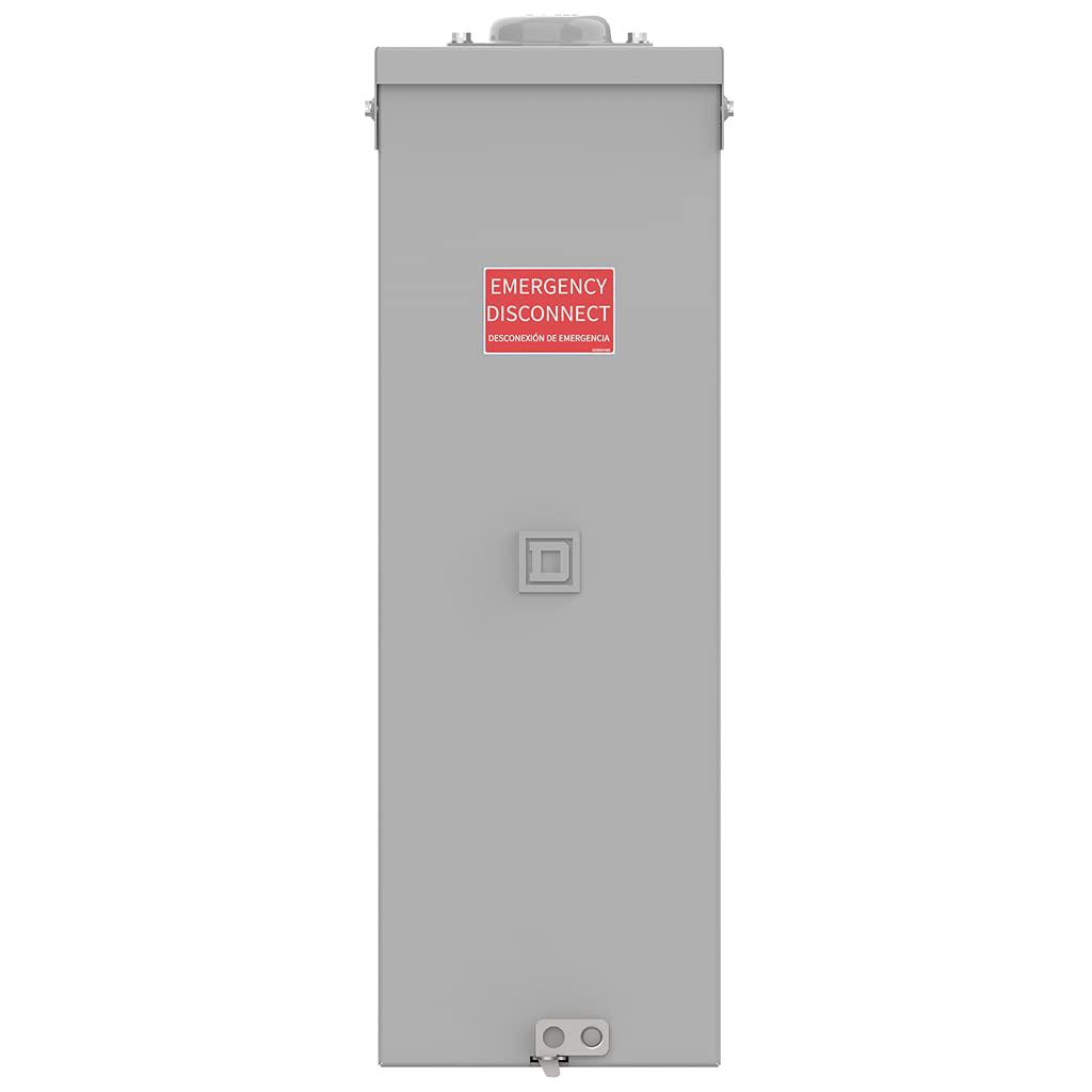 square d by schneider electric q2200rbe crcuit breaker enclosure, gray