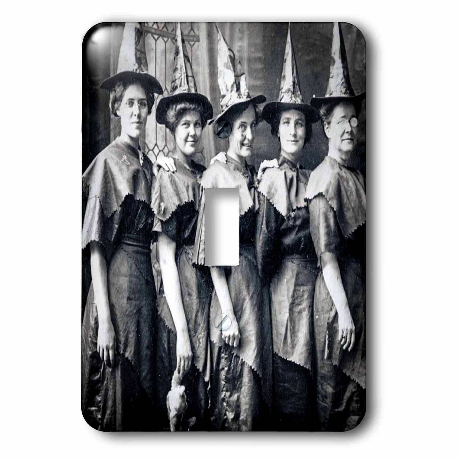 3drose lsp_269792_1 vintage halloween witches coven early 1900s scary toggle switch, multicolor