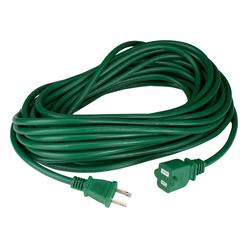 Northlight 40' green 2-prong outdoor extension power cord with end connector