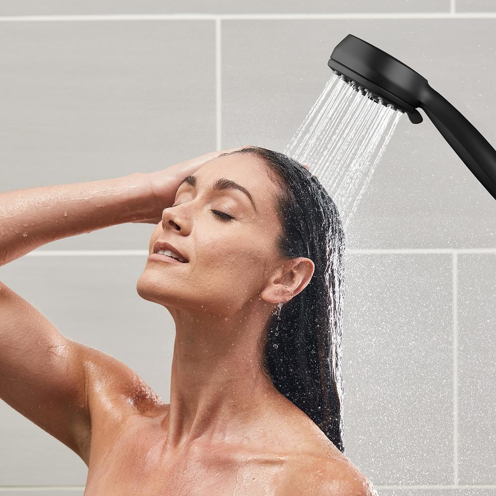 waterpik high pressure hand held shower head with hose, powerpulse massage 7-mode, matte black xpb-765me