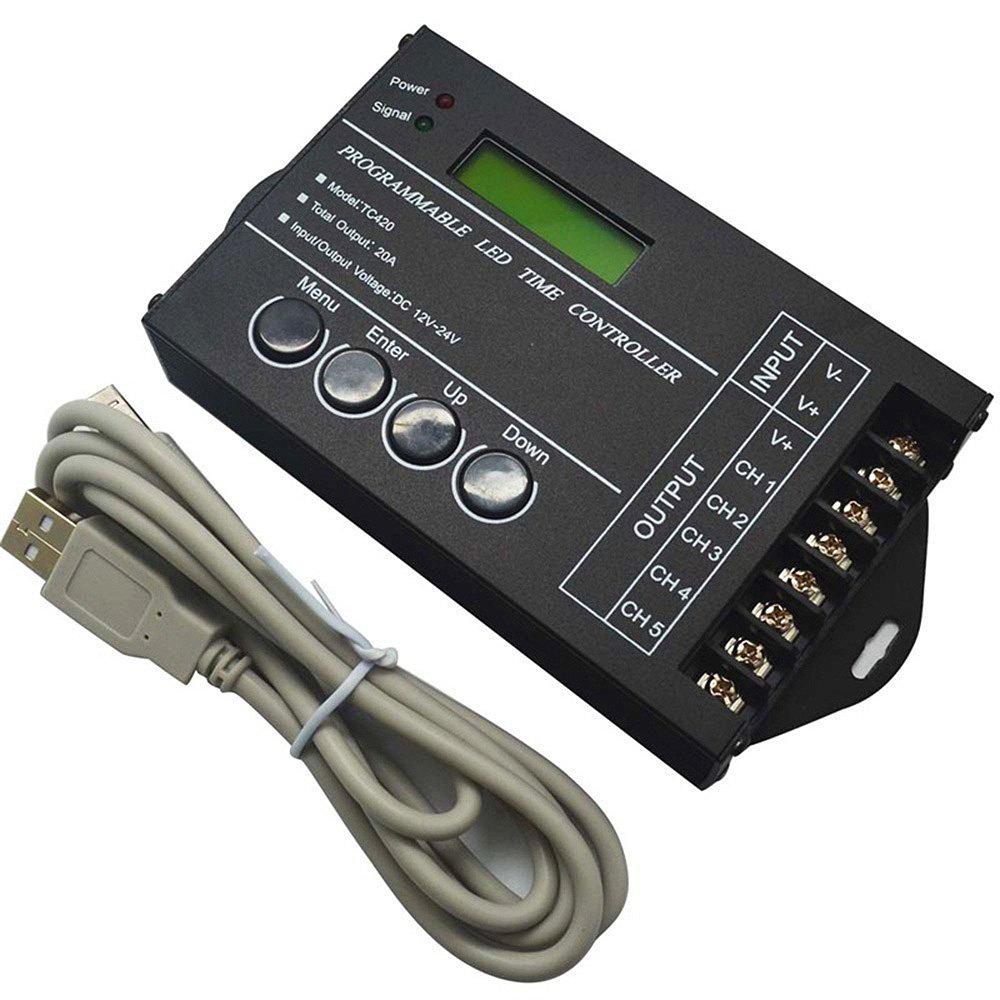 Bsod dimmer light timer controller,tc420 12v/24v time cotrollers programmable timers digital box switch-lights smart for christmas