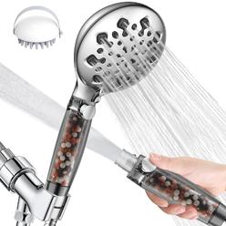 lhdzga filtered shower head,11 functions high pressure shower head with handheld,detachable filtered showerhead for hard wate