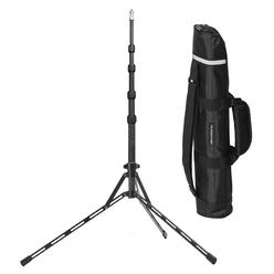 flashpoint carbon fiber nanorunner photography light stand tripod (6.5'), a heavy duty light stand for photography and collap