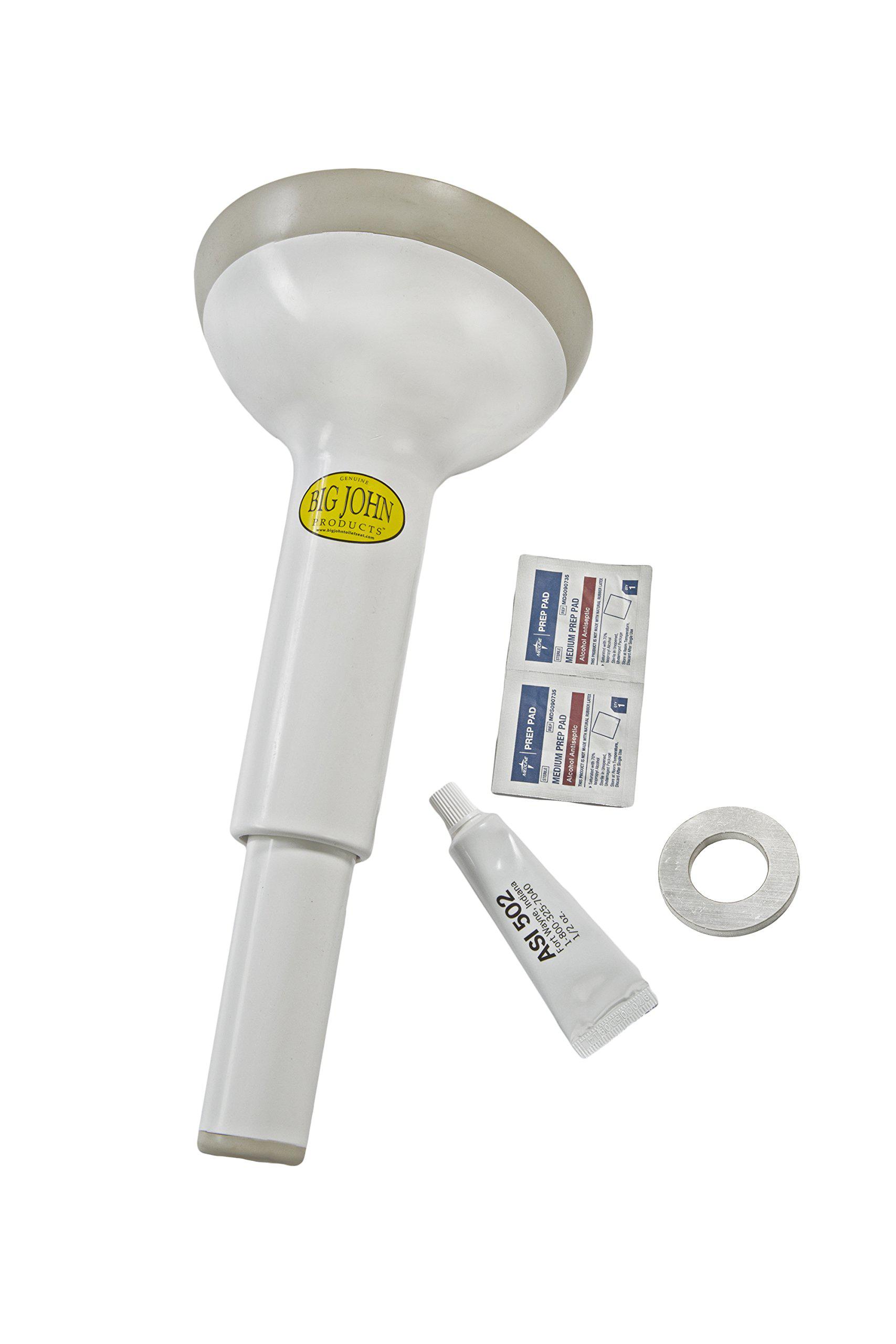 Big John Products big john toilet seat 612011919 wall hung toilet support, white