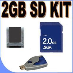 Transcend 2gb sd (micro sd with sd adapter) memory card secure digital bigvalueinc accessory saver bundle for nikon digital cameras