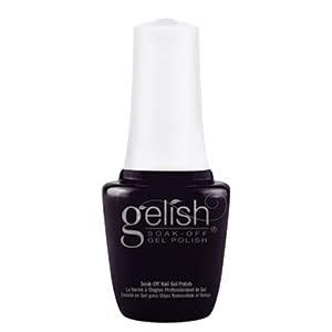 serounder gelish mini fall collection: plaid reputation (follow suit) black gel nail polish, black nail polish, nail gel polish, .3 oun