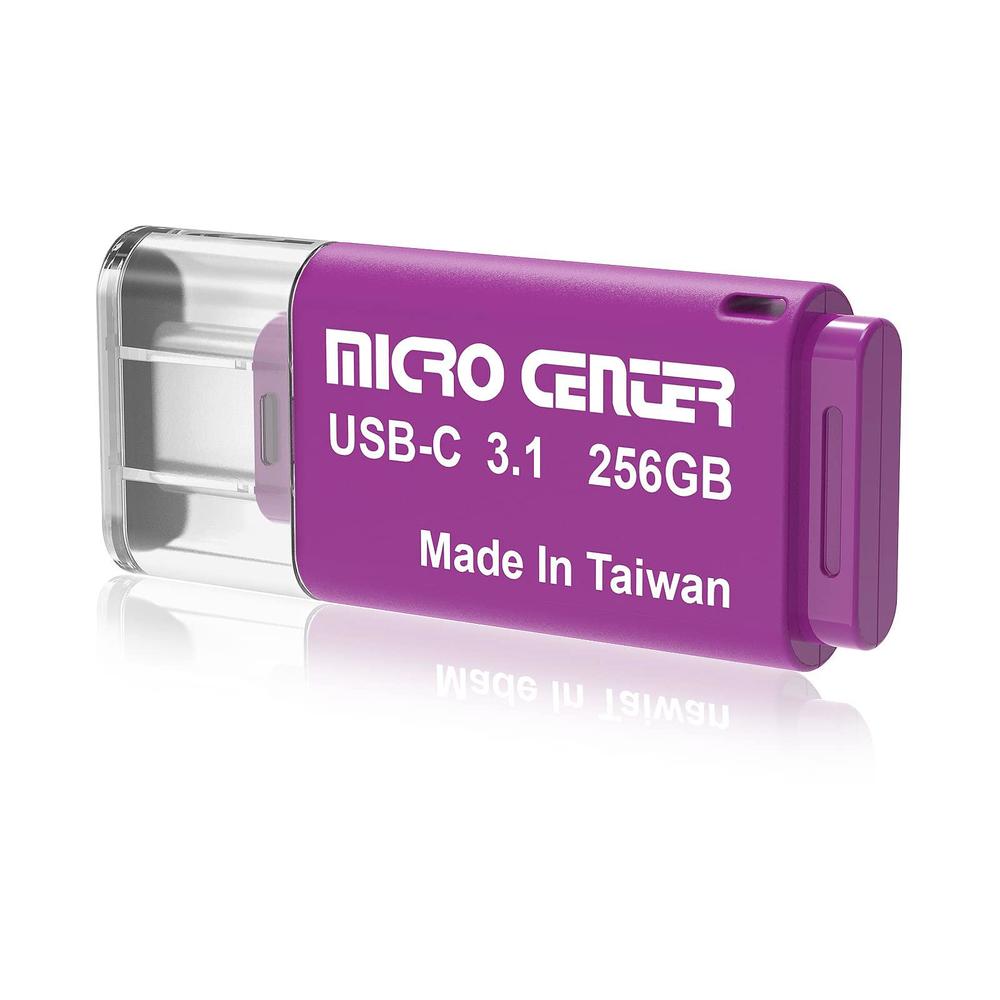 Nasdwa micro center superspeed 256gb type-c usb 3.0/usb 3.1 gen 1 mini flash drive memory stick thumb drive(256gb, single pack)