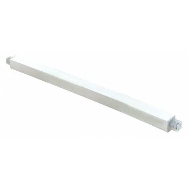 ez-flo 15194 36 inch plastic towel bar - solid white, made to be cut to a desired length