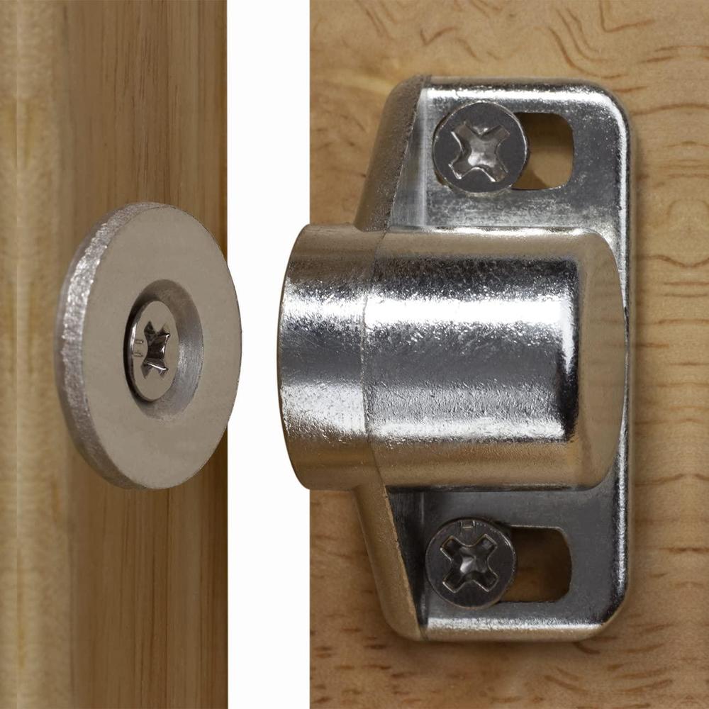 keenkee 4 pack magnetic cabinet door catch with neodymium magnet cabinet latch magnetic closure hardware for kitchen cupboard