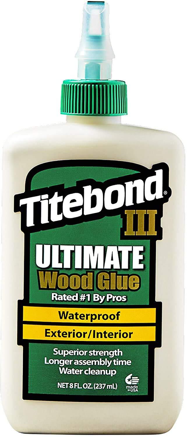 titebond iii ultimate wood glue, 8 oz (1413) by titebond